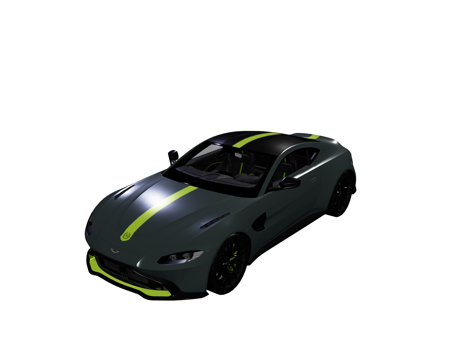 Aston Martin Vantage AMR representing two ML projects